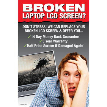 Promotional material - Laptop Screen Repair Poster