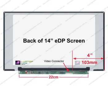 Chi Mei N140HCA-EBC Replacement Laptop LCD Screen Panel