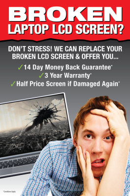 Promotional material - Laptop Screen Repair Poster