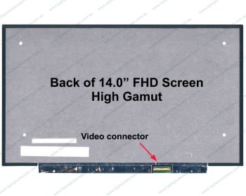 InnoLux N140HCG-EQ1 REV.C1 Replacement Laptop LCD Screen Panel (IPS)